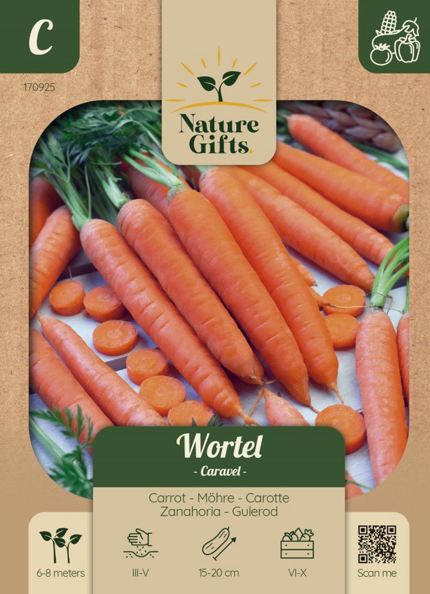 Wortel Caravel F1 groentenzaad Nature Gifts Baltus