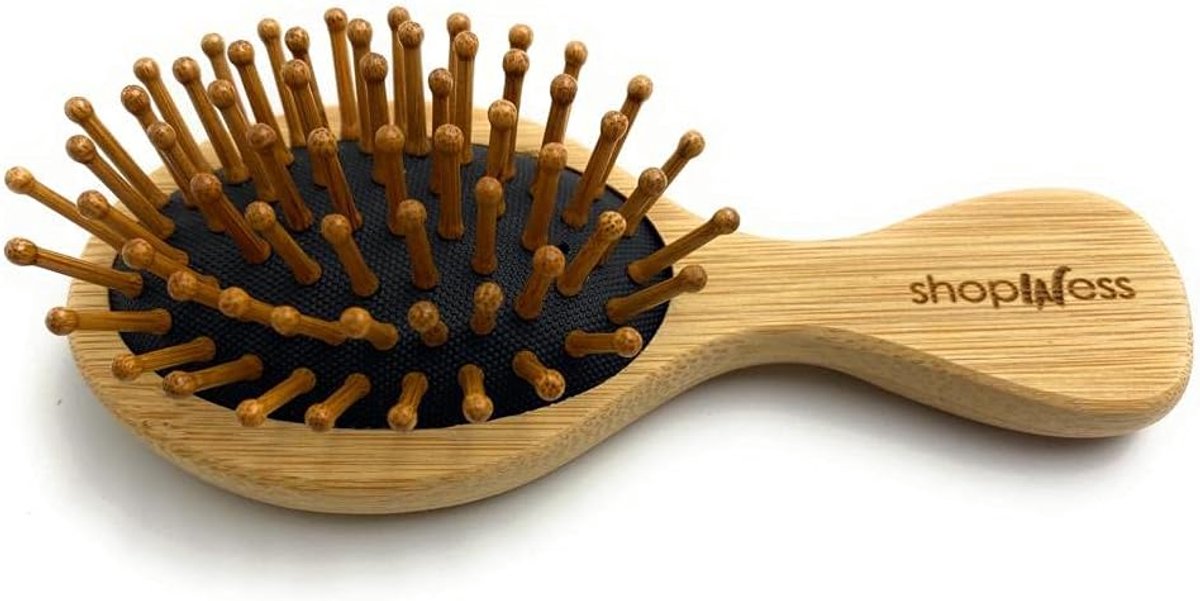 Bamboe Haarborstel voor Kinderen - 100% Natuurlijk - Stimuleert de Hoofdhuid - Gezond Haar - ShopVlot