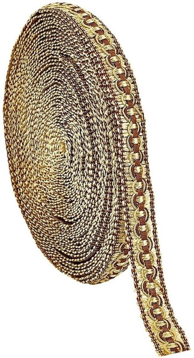 Gimp 20Mm Breed - Polyester - 11M Rol - Guldenroede - Naaien - Sieraden Maken - Kostuum Accessoires - Decoratieve Band