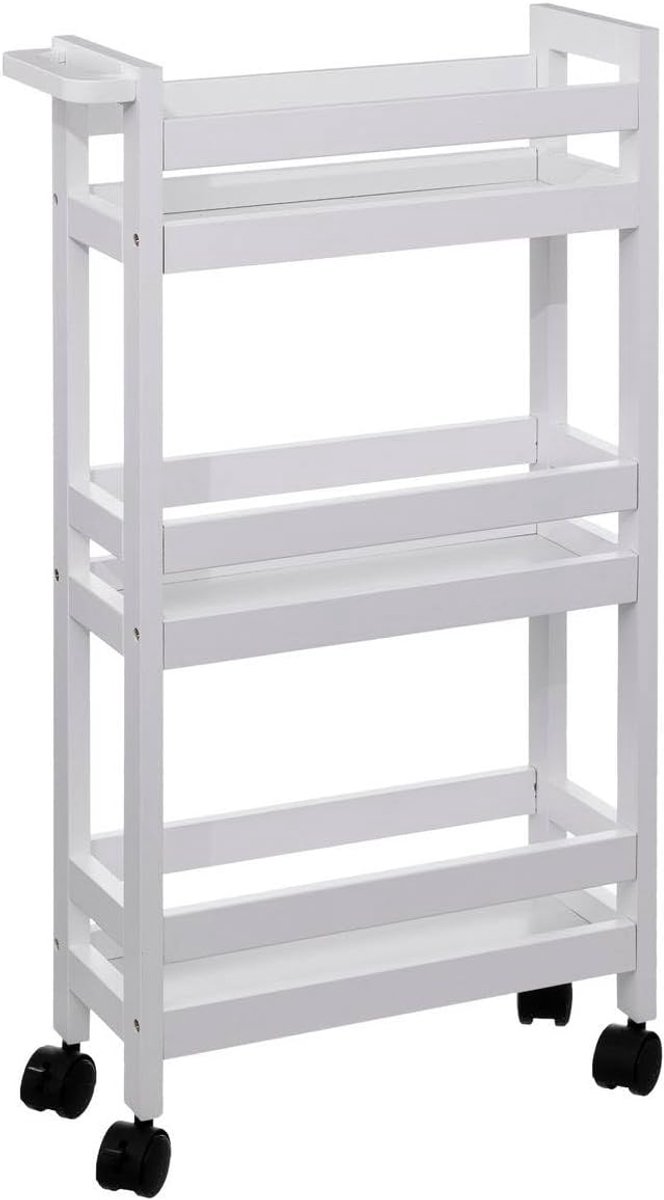Dessertrol 3-niveau XL - Katoen - Wit met multikleur - Perfect voor feestelijke gelegenheden - ShopVlot