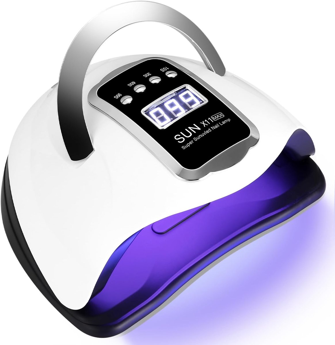 UV lamp gel nagels 66 LED - automatische sensor - 4 timers LCD display - snel drogen voor manicure thuis - ShopVlot