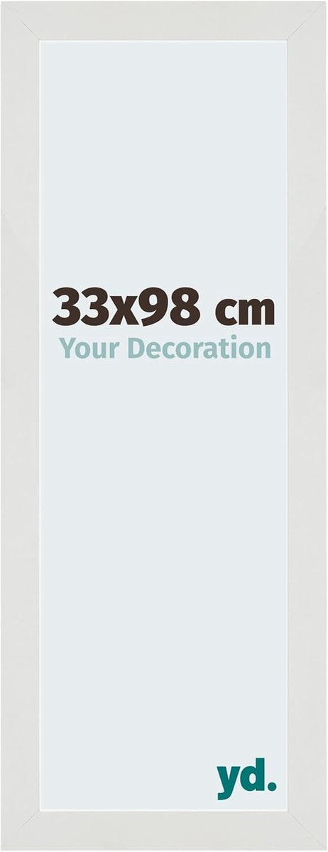 Puzzellijst 33x98 - Mat Wit - MDF Lijst voor 500-1000 Stukjes - Perfect voor Muren - ShopVlot