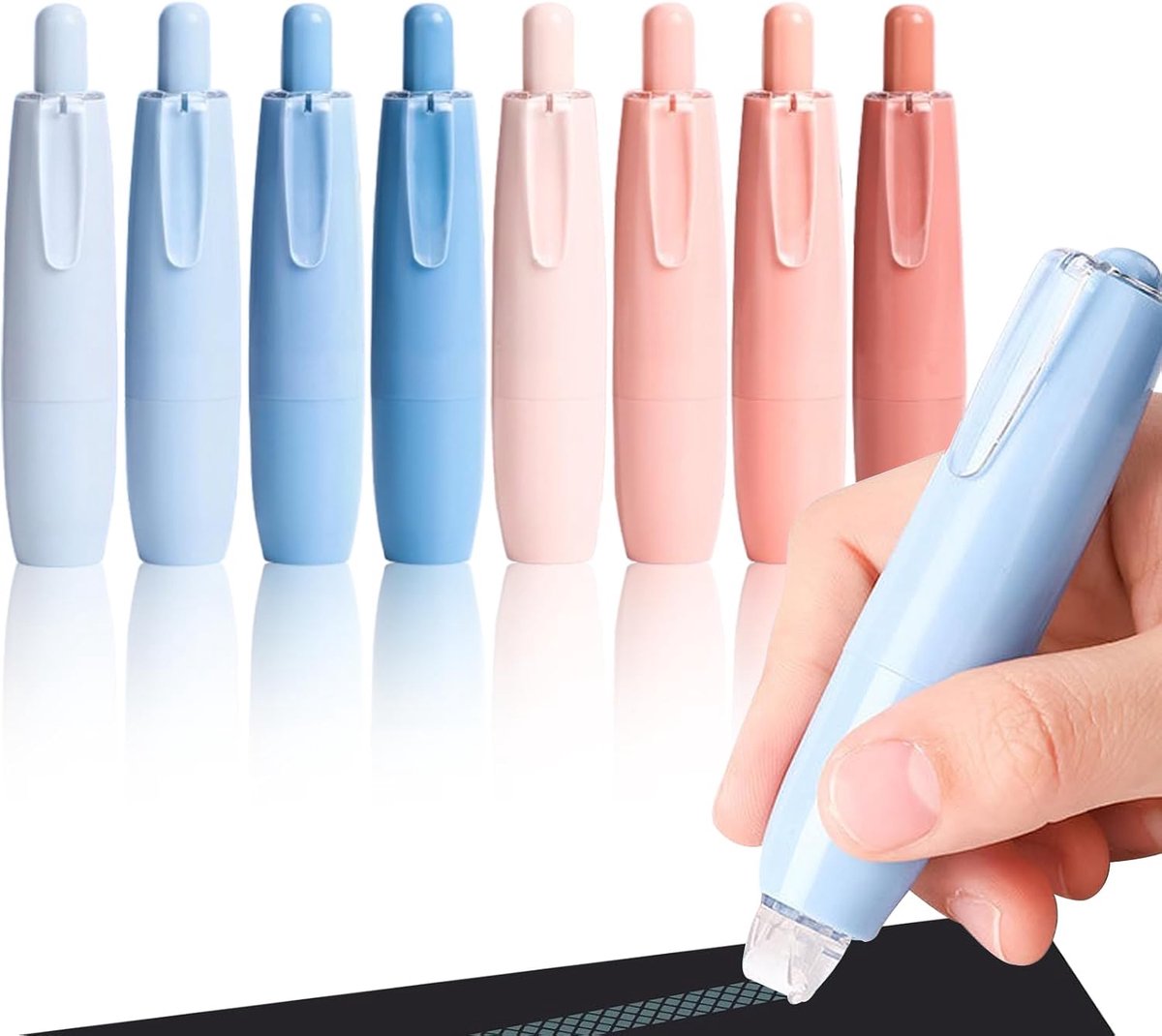 Lijmroller 8 stuks - dubbelzijdig plakband - scheurbestendig - ideaal voor scrapbooking - ShopVlot