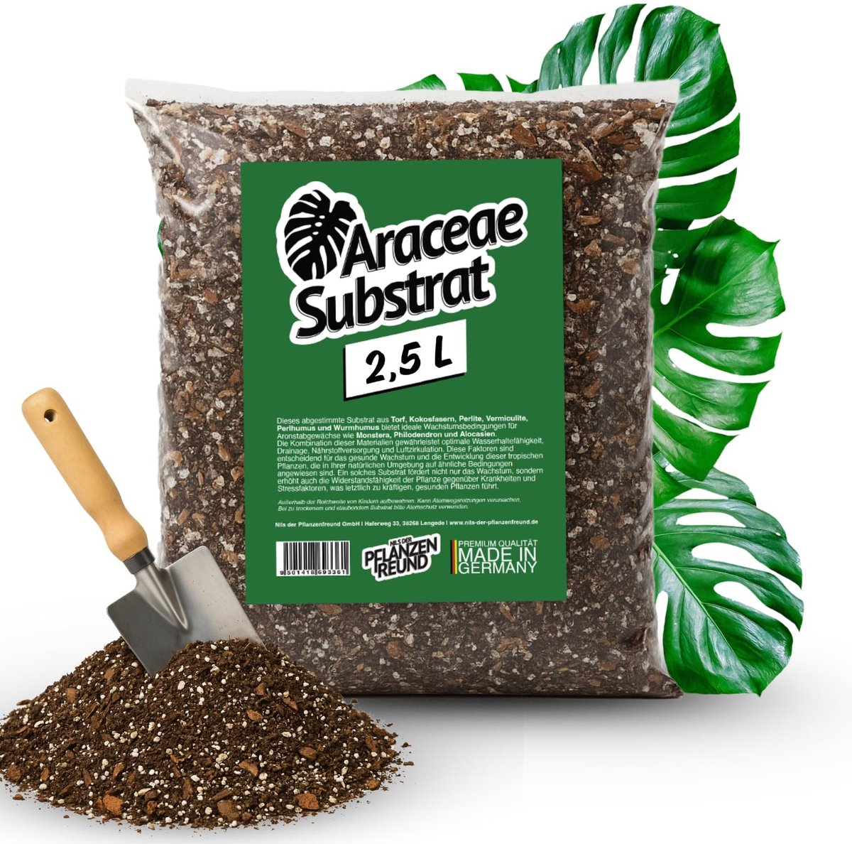 Potgrond 2,5 L - Aroid Mix - Voor Monstera, Philodendron & Alocasia - Gezonde Groei - ShopVlot