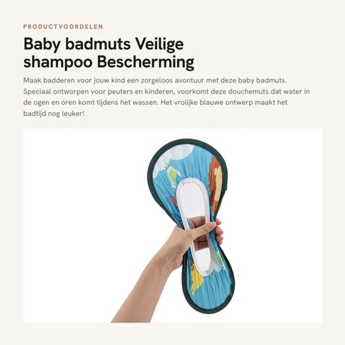 Badmuts Waterdicht - Douchemuts Kinderen - Badmuts Peuters - Badmuts Dames - Bescherming Ogen/Oren - Veilig Gebruik - Douchekap