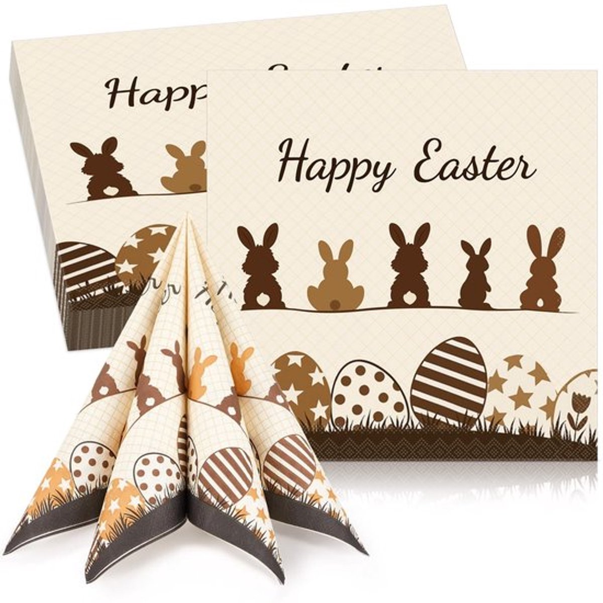 Paashaas Servetten 33 x 33 cm - Wegwerpservetten voor Feestdagen