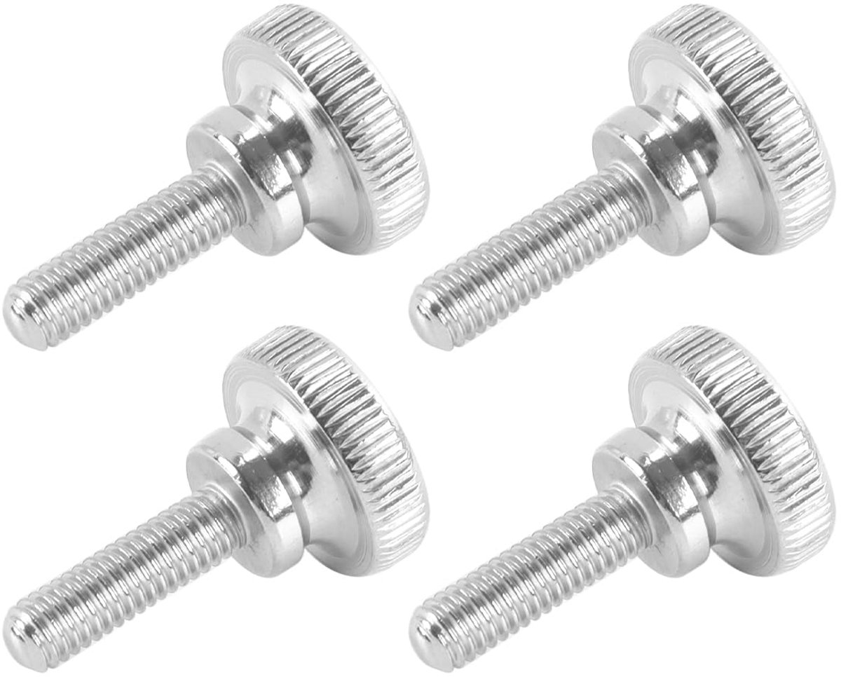 M6 x 20 mm platte knopschroeven - 304 roestvrij staal - full thread - ideaal voor lampen en apparaten - ShopVlot