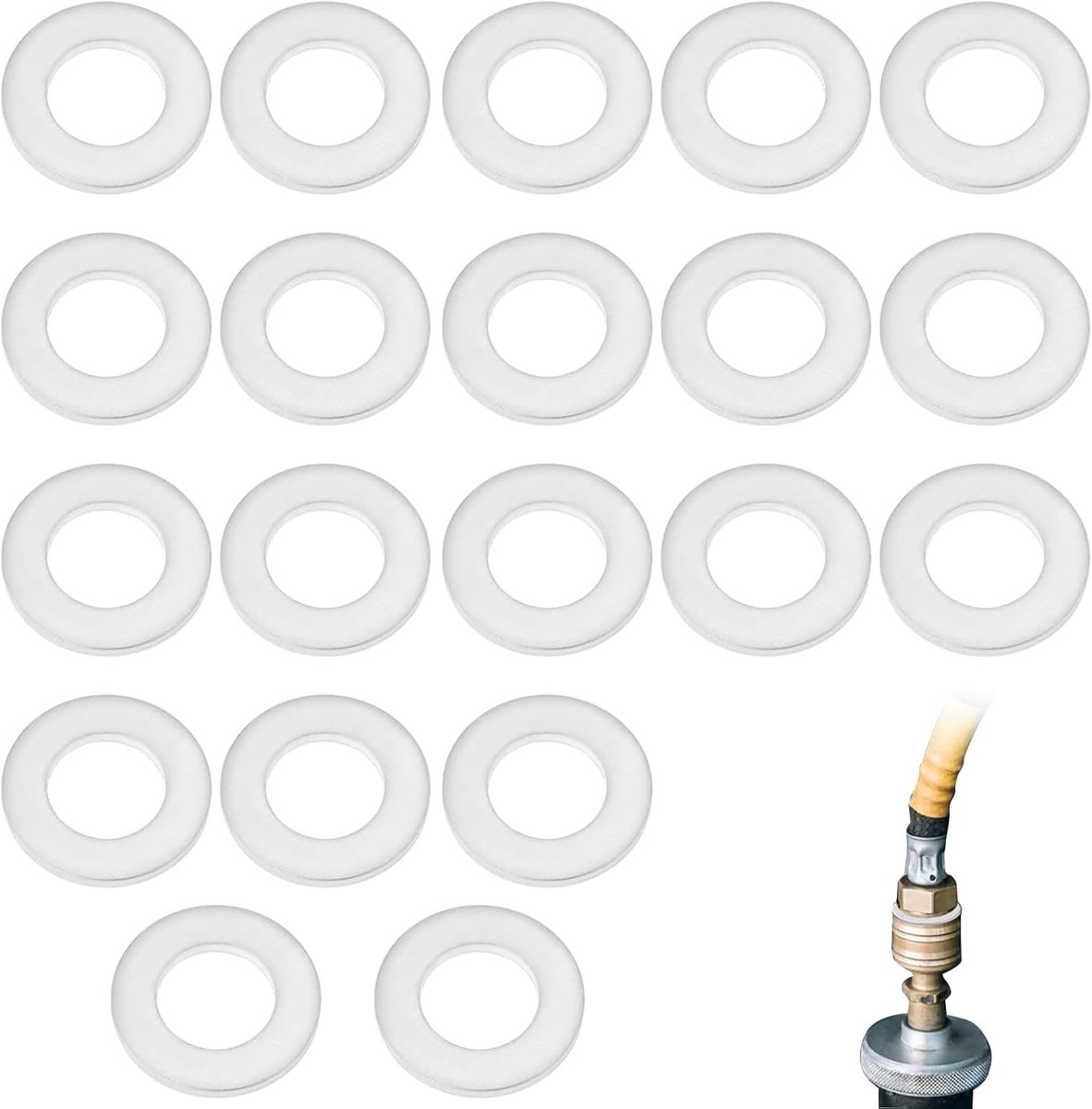 Aluminium afdichtingsringen 12x20x1.5mm - 10 stuks - Olieplug pakking - Betrouwbare auto reparatie - ShopVlot