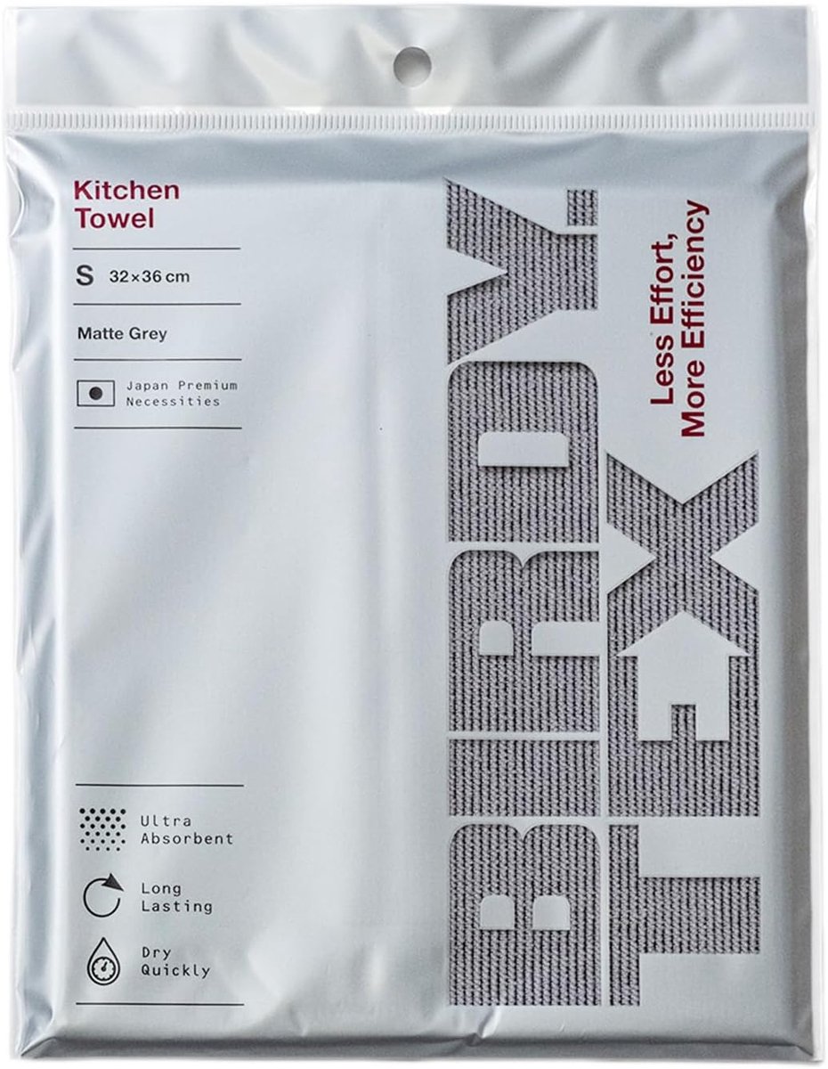 BIRDY. TEX Kitchen Towel S size Matte Grey - ShopVlot