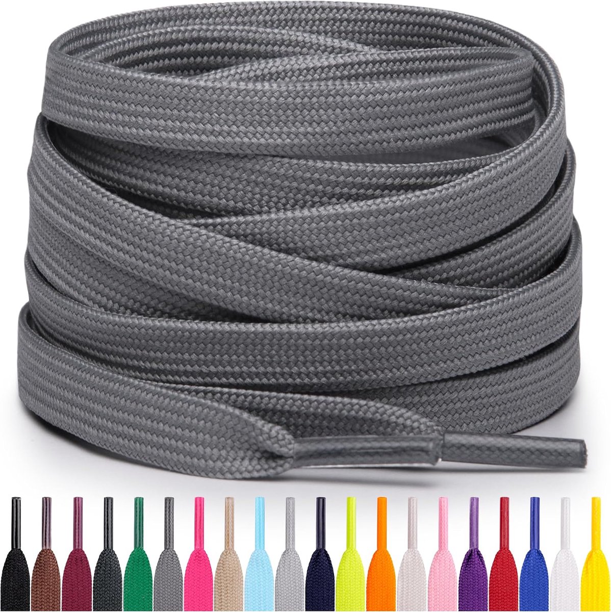 Miscly Flat Shoelaces, Multiple Lengths and Colors Available - ShopVlot