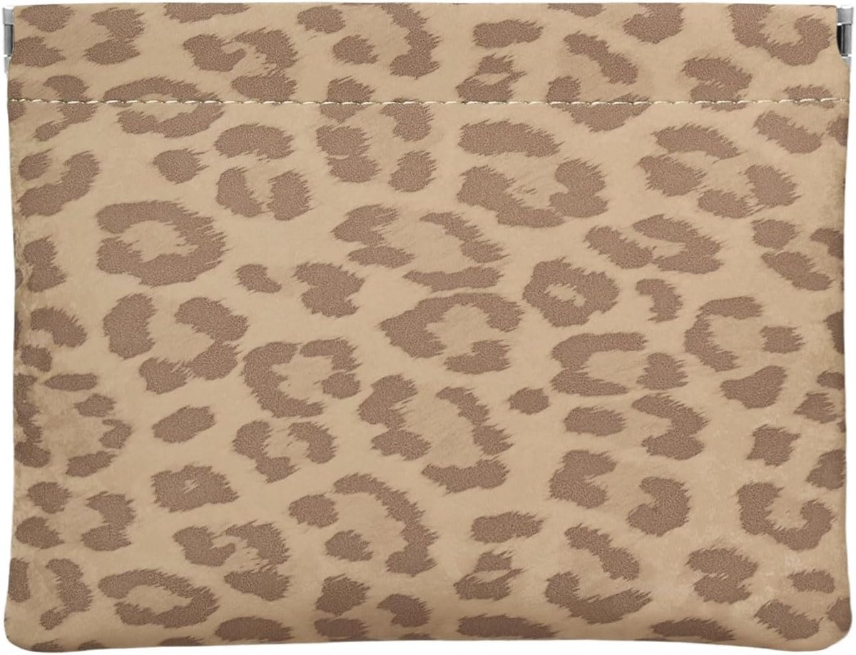 Leopard leather makeup pouch set for women small makeup bag for wallet waterproof first makeup cosmetic bags pouches - ShopVlot