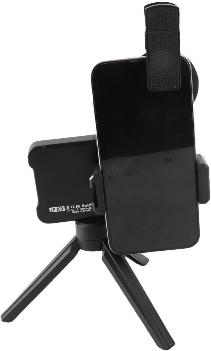 Yinhing Foto-invullicht Draagbare LED-videolamp Oplaadbaar Selfie Light 180 LED 2400K-6400K 3100mAh 52mm CPL-lens - ShopVlot