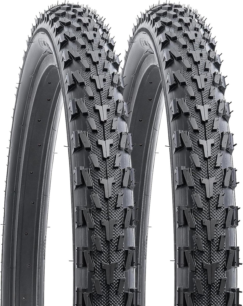 YUNSCM 2-PCS 26-inch Bicycle Tires 26x1.95/53-559 Compatible with Mountain 26x1.95 26x2.0Bicycle Tires (Y-820) - ShopVlot