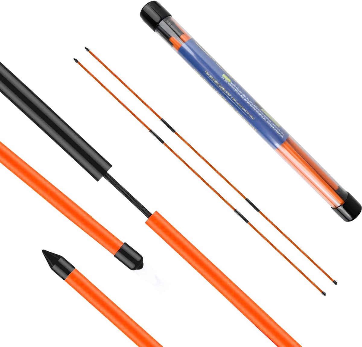 Golf alignment sticks 48,2 inch - opvouwbaar - voor precisie en houding - verbeter je slagen - ShopVlot