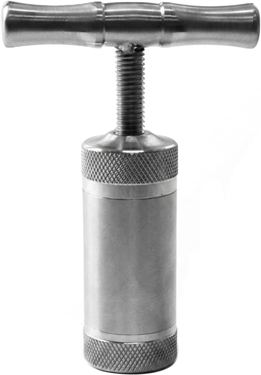 Pollenpers portable - T-handvat - afneembaar - duurzame kruidenpers - ShopVlot