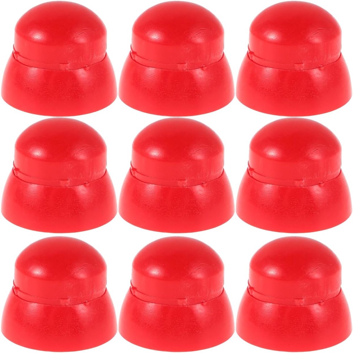 Kunststof moerbeschermkapjes 10 stuks - Rood - Weerbestendig - Bescherming voor speeltoestellen - ShopVlot