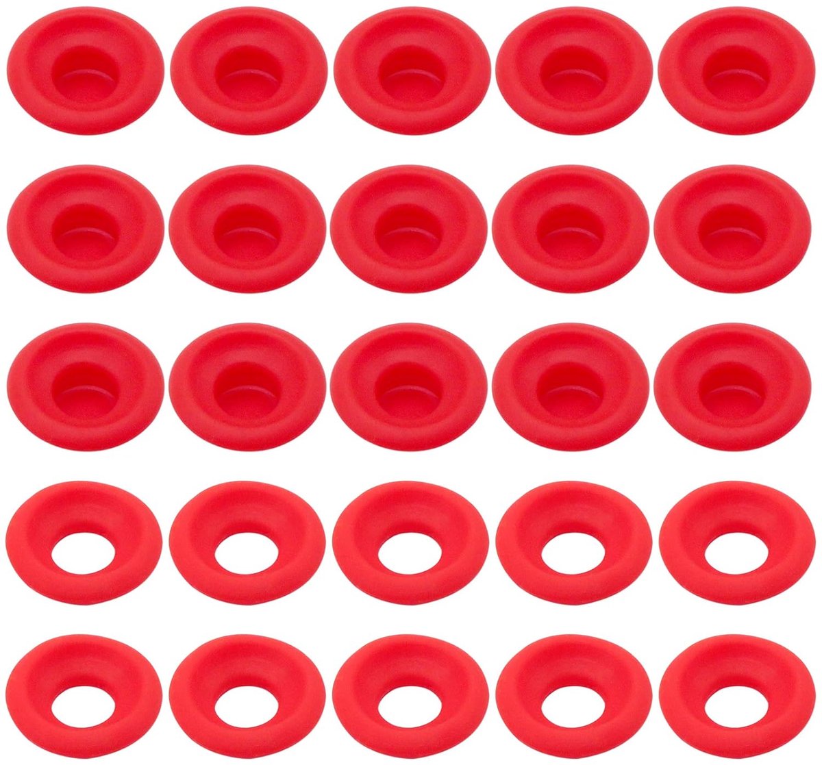 Siliconen rubber gaskets washers 50pcs - hoge druk afdichtingen - volledig en half bedekt - perfect voor thuisbrouwerij - ShopVlot