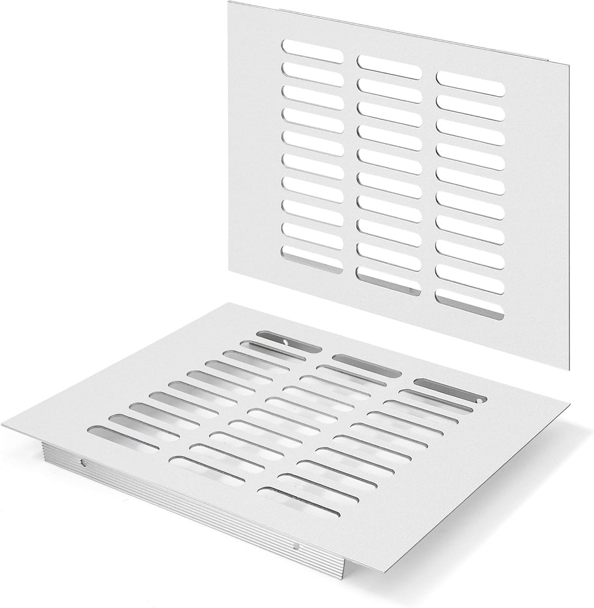 Ventilatierooster 200 x 150 mm - Aluminiumlegering zwart - Duurzaam en corrosiebestendig - Ideaal voor kasten - ShopVlot