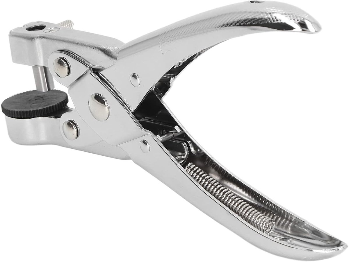 Heavy Duty Papierperforator voor Plastic Tassen en Dozen - Professionele 1-Gat Perforator voor Kantoor en Thuisgebruik