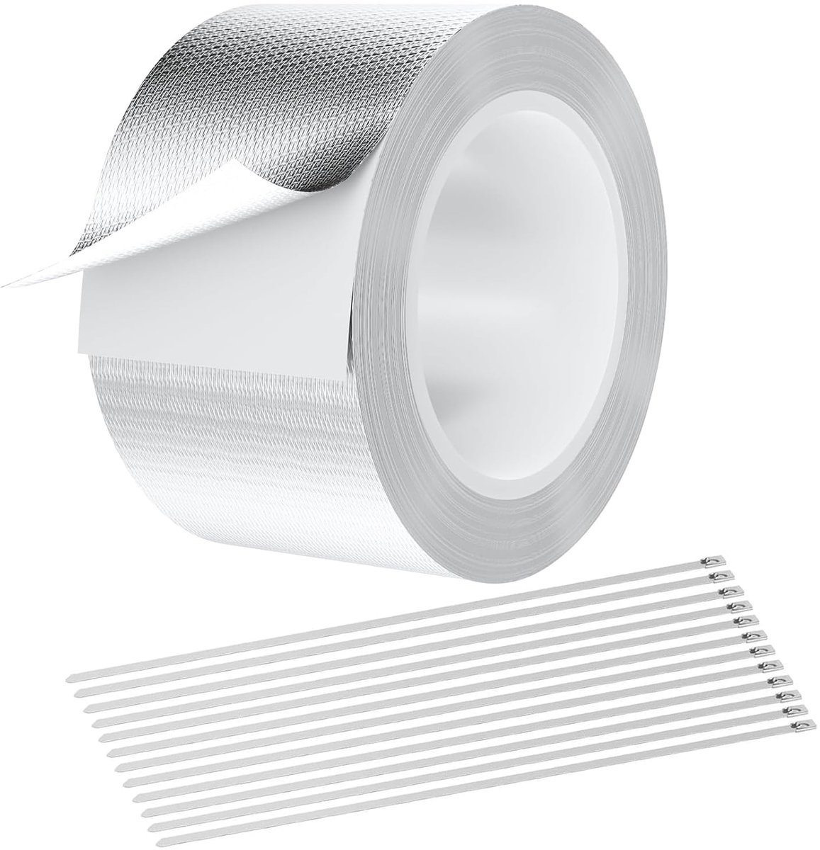 Aluminium plakband 10 meter - hittebestendig - zelfklevend - ideaal voor airpipes en voertuigen - ShopVlot