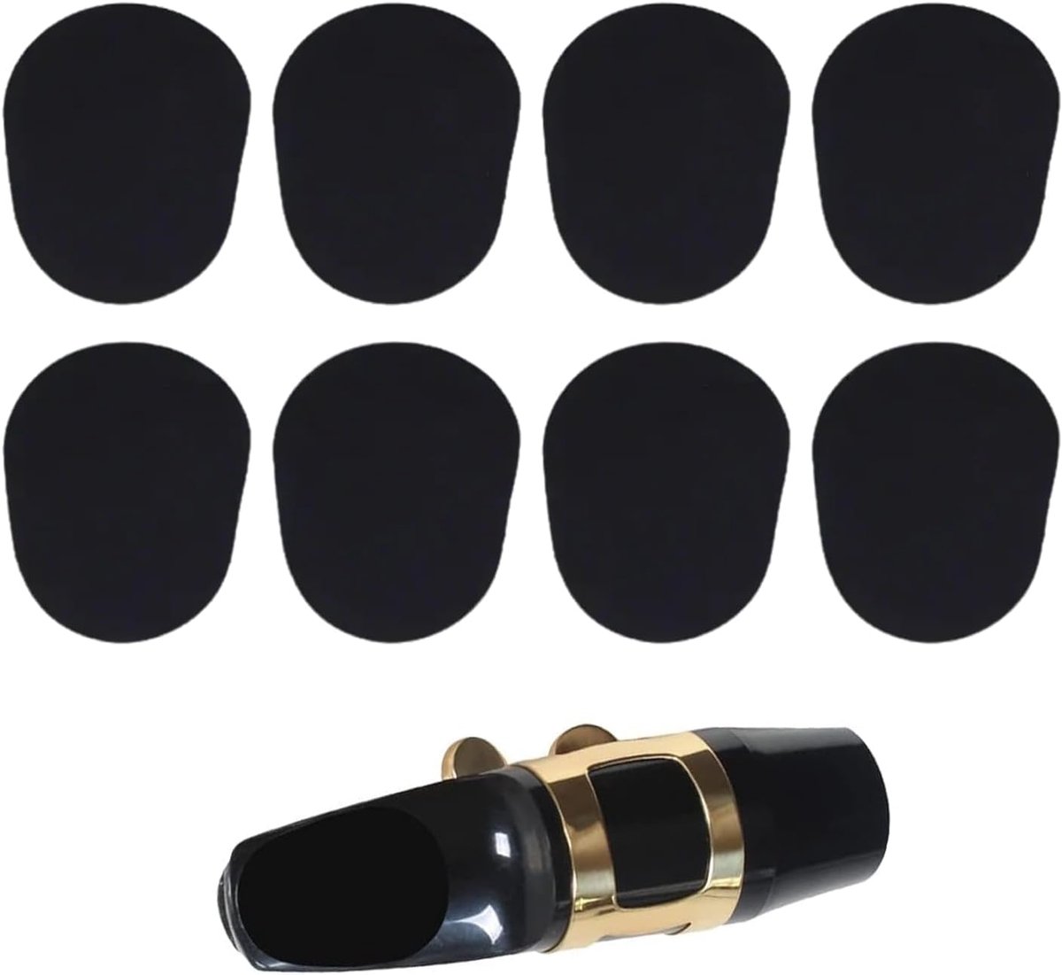 Nozzle Pads voor Saxofoon en Klarinet - Rubber 0.8 mm - Betrouwbare Lijm - Voor Beginners en Professionals - ShopVlot