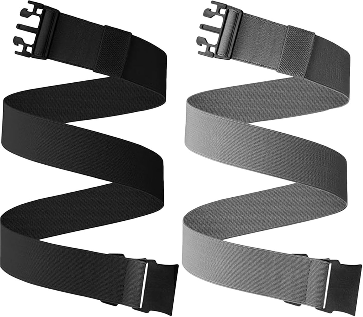 Riemen set van 2, zonder gaten - verstelbaar, elastisch - tactisch stof - ideaal voor werk en outdoor - ShopVlot