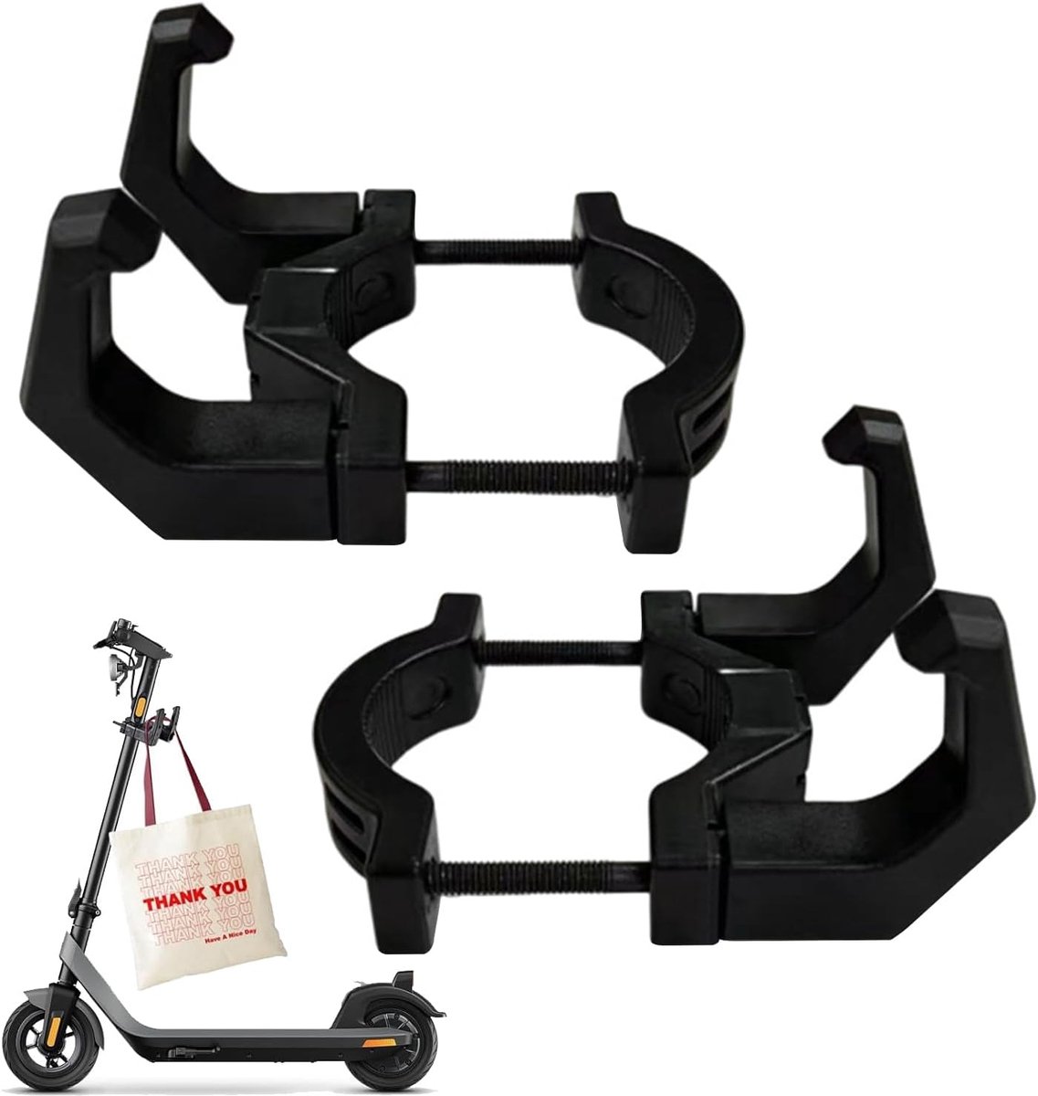 Haken voor elektrische scooter - Dubbele haakontwerp - Multifunctionele accessoires - Handen vrij voor gemak - ShopVlot