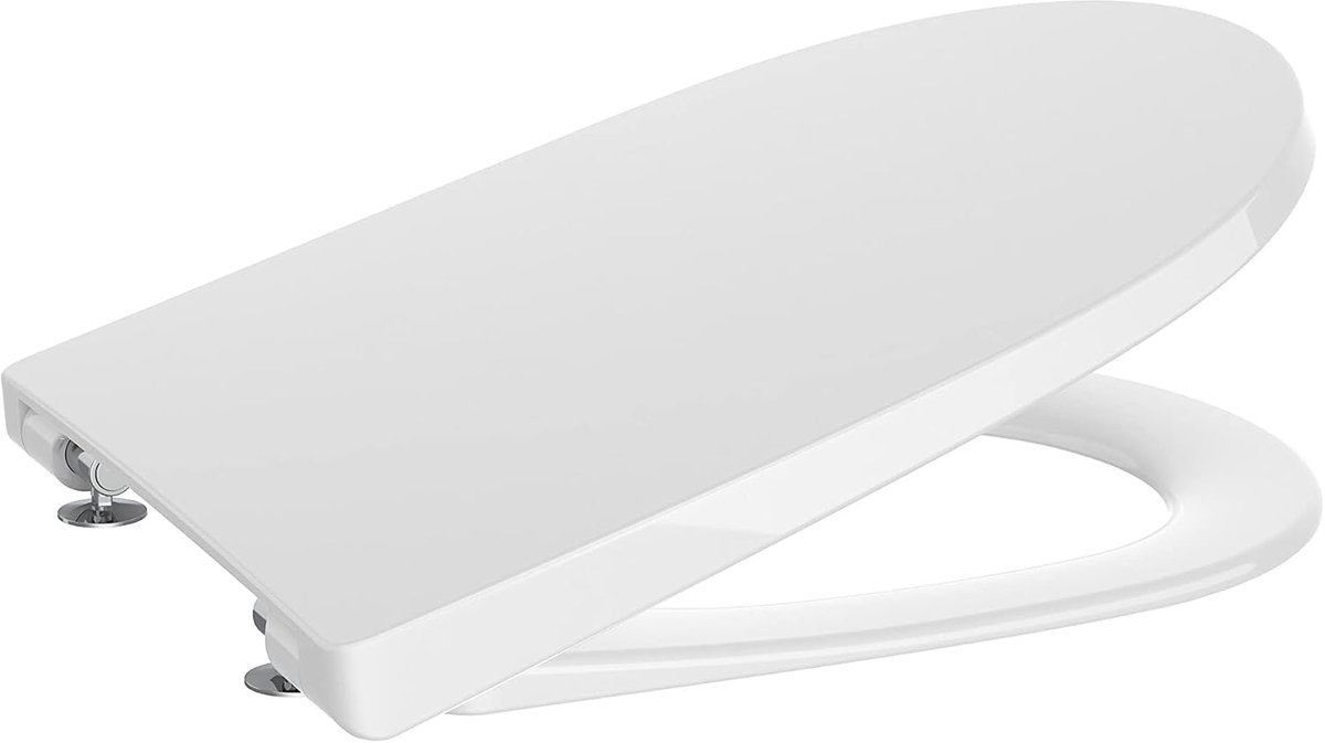 Roca A801E12001 seat and lid, padded, one collection, white - ShopVlot