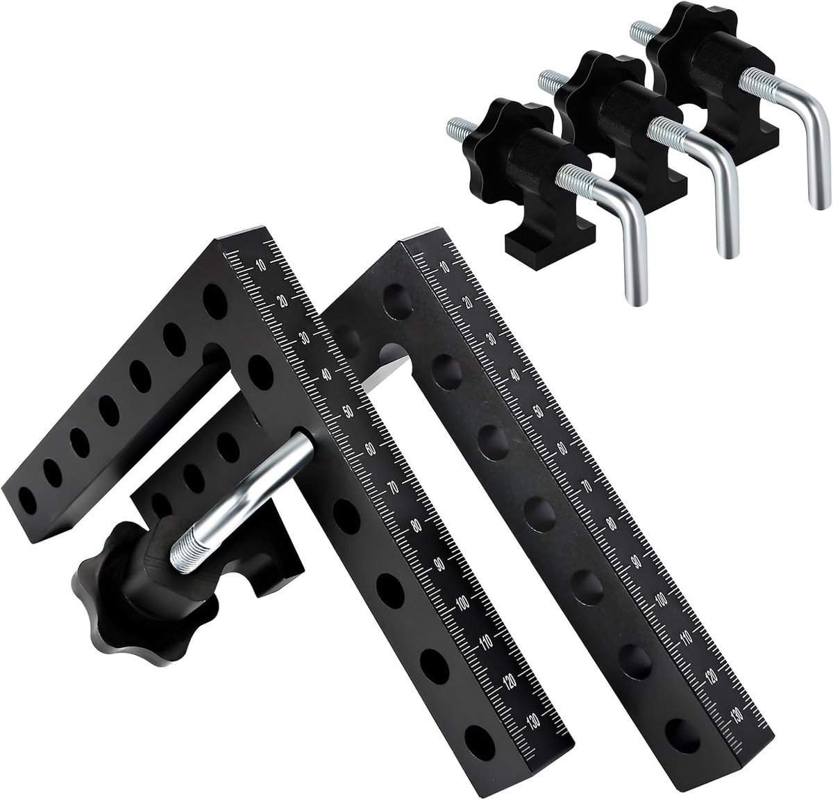 90 Degree Right Angle Positioning Square Clamp, Aluminum Alloy Right Angle Clamp, Woodworking Carpenter Corner Clamps - ShopVlot