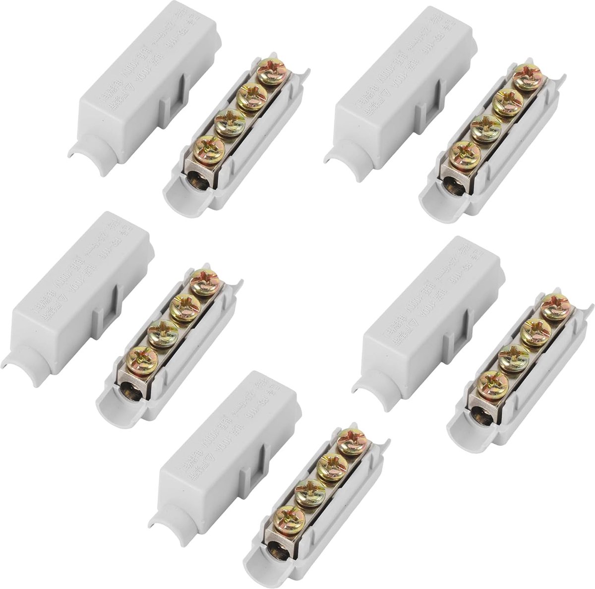 5 Pieces Terminal Block DIN Rail 2 Pin 100 A 1000 V Cable Clips Electric Chandelier Clips Ceiling Light Advertising - ShopVlot