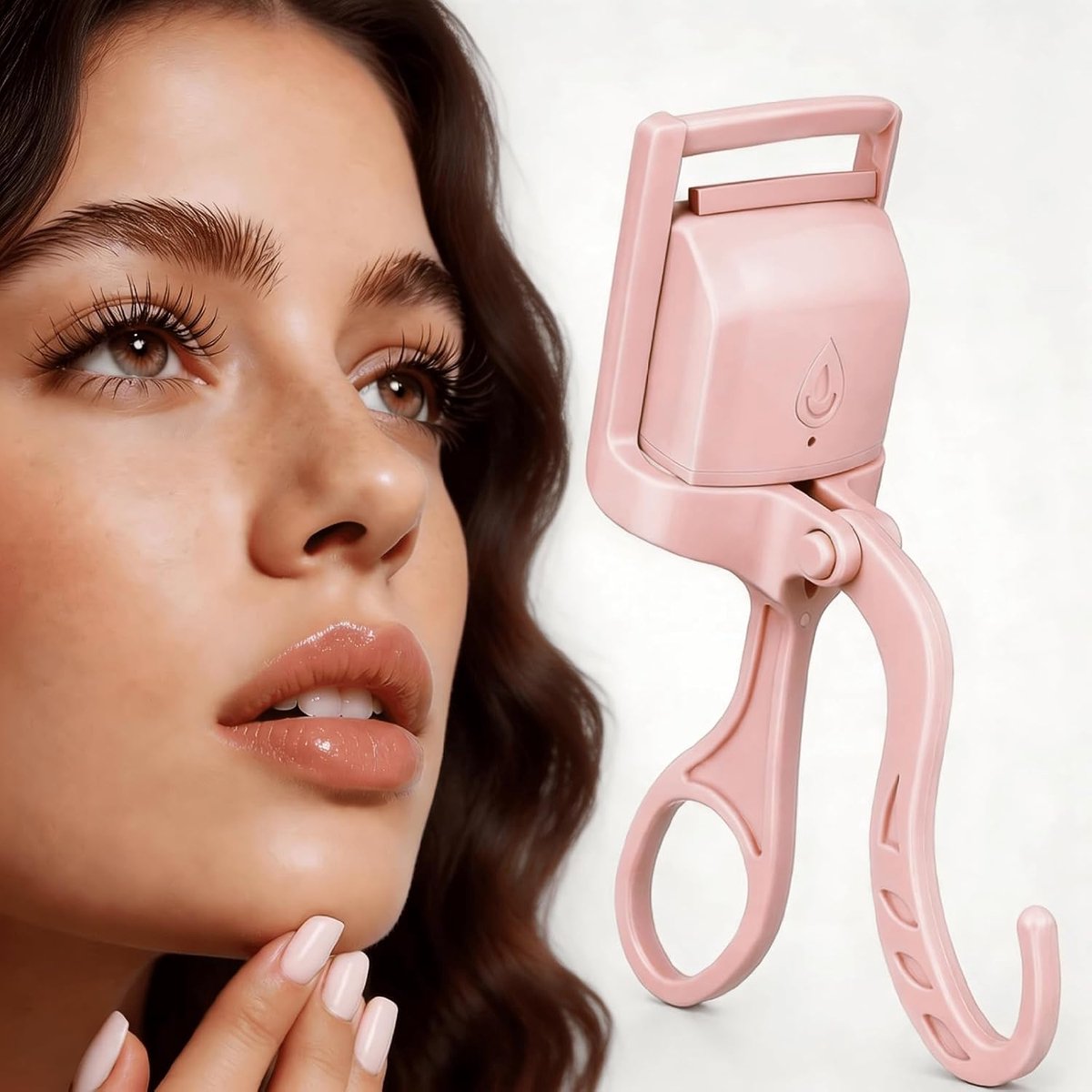 Elektrische wimpertang, verwarmd, USB-C, 5 seconden, snel opwarmen, siliconen, lange houding, natuurlijke krullen - ShopVlot