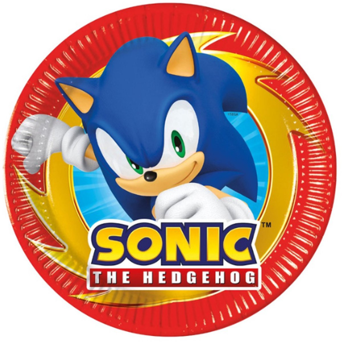 Sonic The Hedgehog Speed - 8 papieren bordjes 20cm - FSC