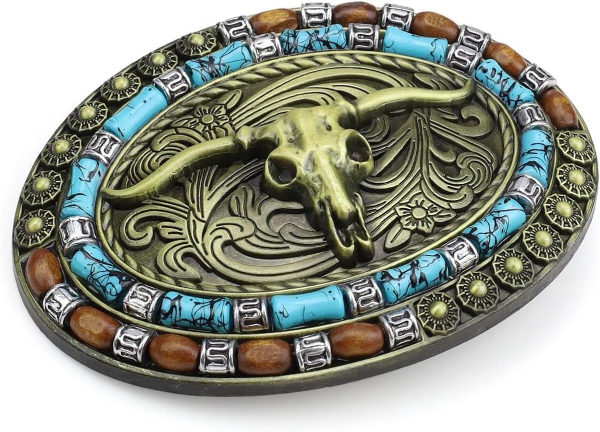 Cow Head Belt Buckles, MYLERCT Belt Buckles for Men, Zinc Alloy Belt Buckle, Western Belt Buckle, for Men Women Belt - ShopVlot
