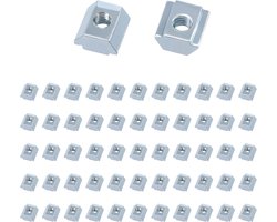MZYCX01_1M GUNGY Mothers M4 Groove 6-Type B Nut Set T-Groove Nuts Carbon Steel T Nuts for Aluminum Profile Extrusion - ShopVlot