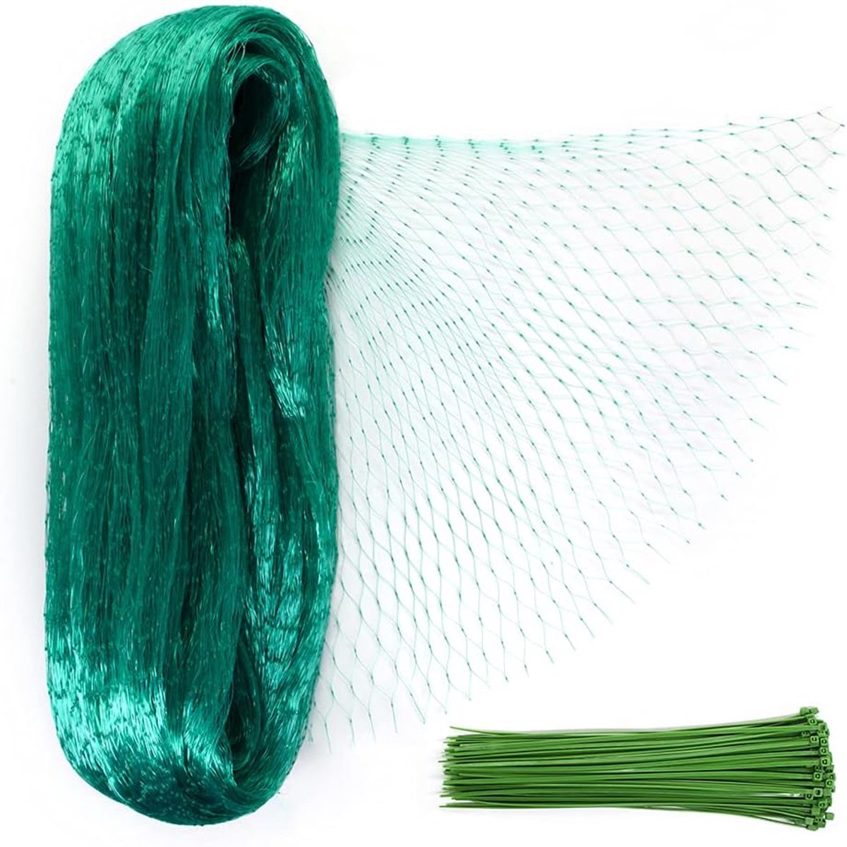 5M x 10M Anti Bird Net for Garden Netting Mesh with 100pcs Nylon Cable Ties for Plant Fruit Vegetable Protection - ShopVlot
