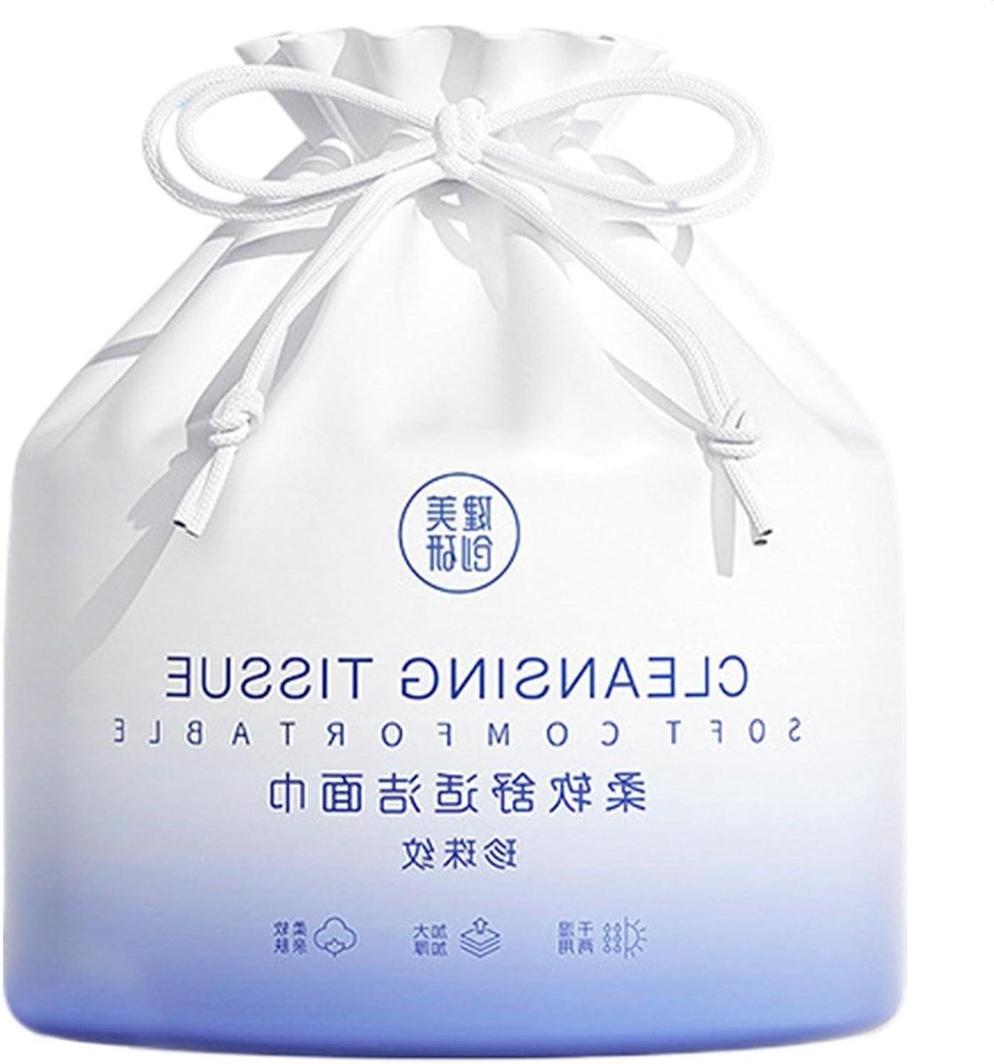 Gezichtsreinigingsdoekjes - Make-up remover - Praktische reiniging - Zacht absorberend materiaal - 13 x 13 cm - Wit
