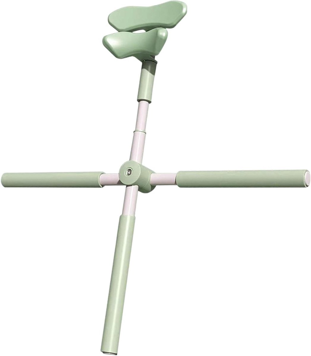 Yogastick - Stretch stick Oefenstick - Flexibiliteit Verbeteren - Antislip Gevoerd - 76 cm - Groen