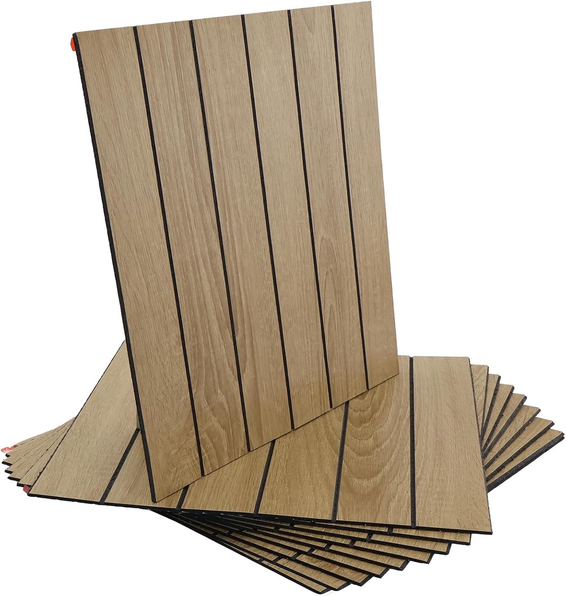 3D Wall Panels, Self-Adhesive Wall Cladding, Wood Look, 30 x 30 cm, Wood Panels, Self-Adhesive PVC Wall Panels - ShopVlot