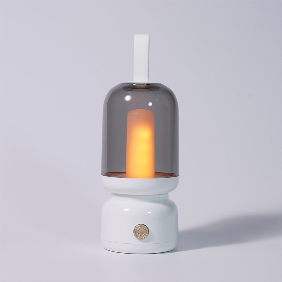 KZQ Draagbare retro campinglamp met LED - USB oplaadbaar en snoerloos - Sfeervol nachtlampje voor restaurant slaapkamer bar en kamperen - Wit