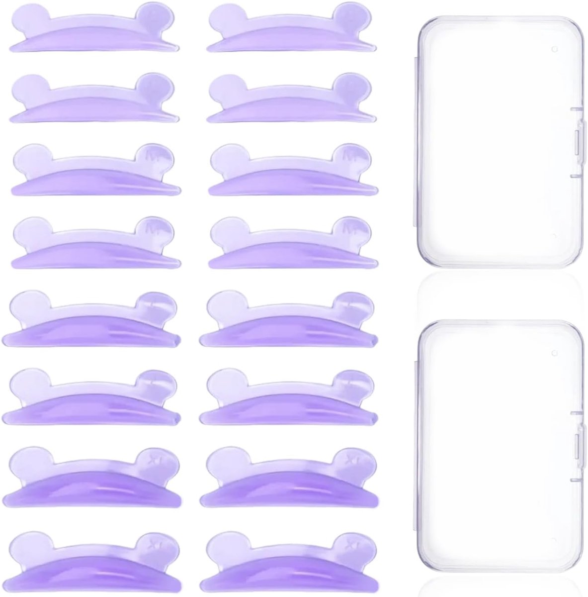 8 Pairs Silicone Eyelash Pads, Eyelash Burning Accessories, Eyelash Beauty Supplies, Eyelash Lift Pads. - ShopVlot