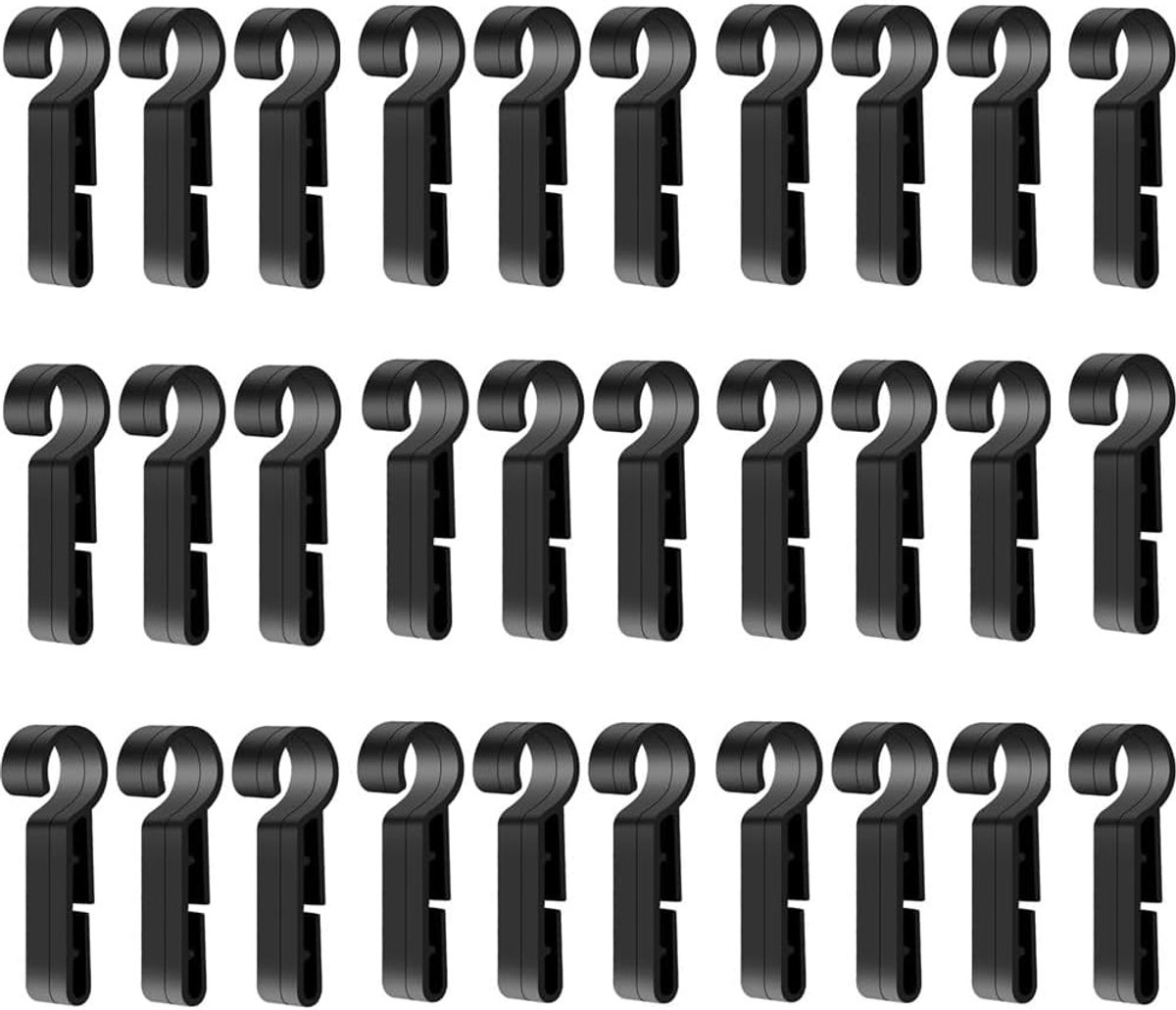 Helmet Hooks, Headlight Clips, 30 Pieces Non-Slip Helmet Clips, Headlight Hooks, Hardhad Hooks, for All Types of - ShopVlot
