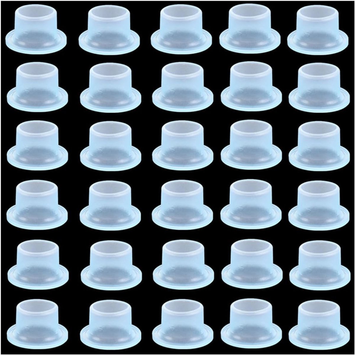 Pack of 30 Silicone Seals for Faucets - Leakproof - Leak-proof Silicone Stopper for Triangular Faucet Valves - ShopVlot