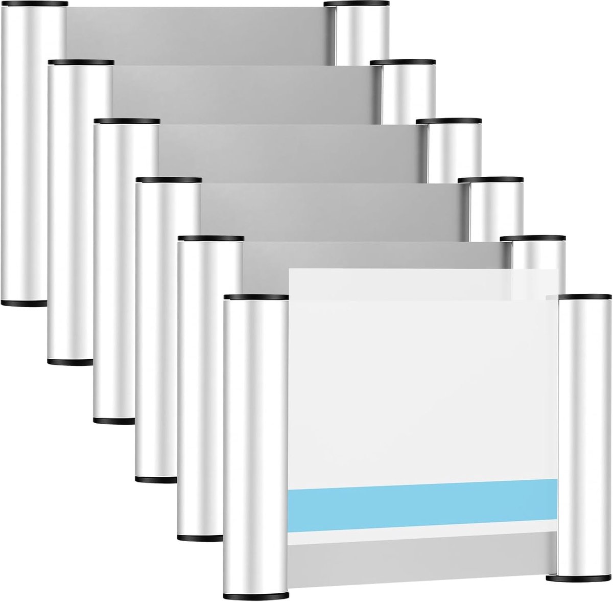 Deurbordjes A5 - Aluminium - Matte pvc-afdekking - Voor kantoor en evenementen - ShopVlot