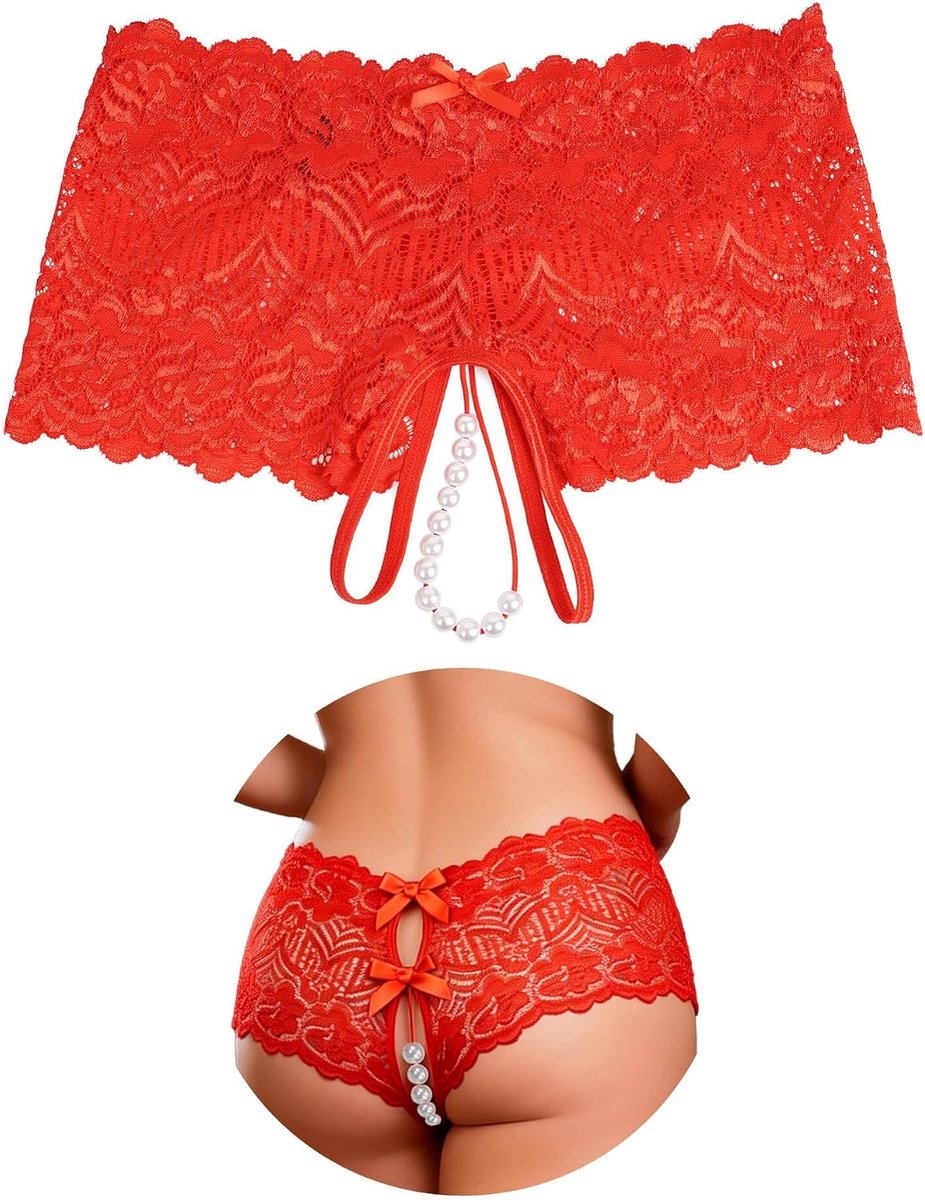slip dames L - rood - comfortabel - perfecte pasvorm - ShopVlot