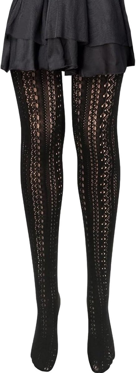 Damespanty hoog taille - sexy visnetpanty - met gevlochten patroon - perfect voor themafeesten - ShopVlot