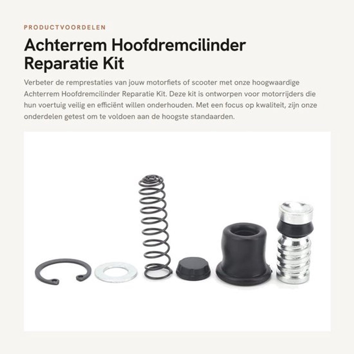 Remcilinder 14mm - Hoofdremcilinder - Koppeling - Reparatieset - Aluminium - Eenvoudige installatie - Rempomp