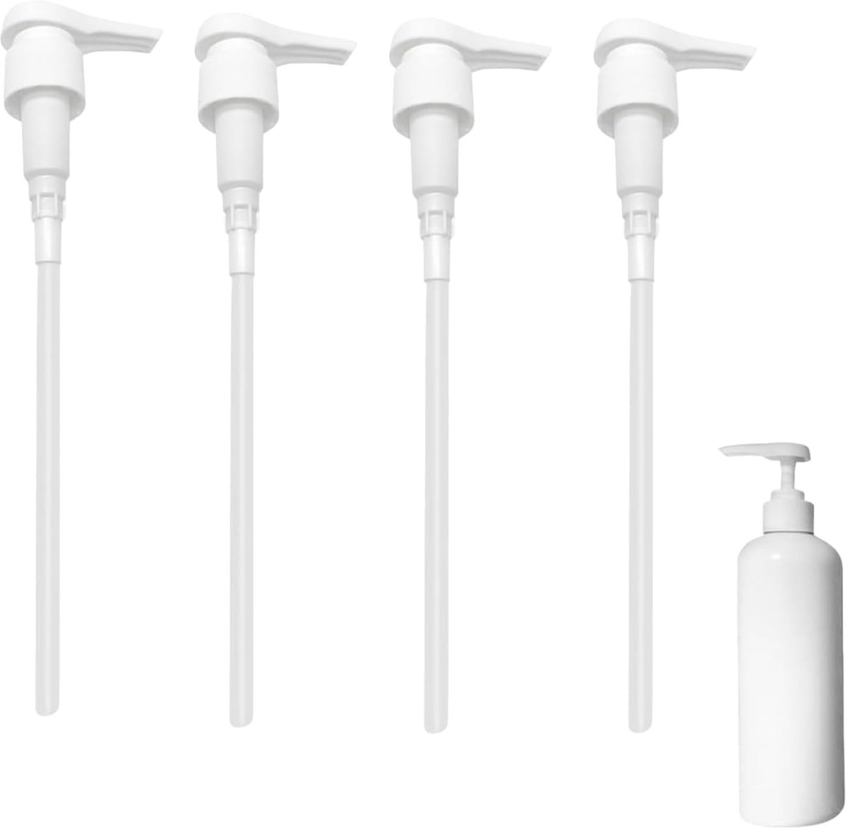 Pack of 4 Third Dosing Pump Syrup Syrup Soap Shampoo Conditioner Syrup Dispenser Pump Dispenser Reusable Pump Head - ShopVlot