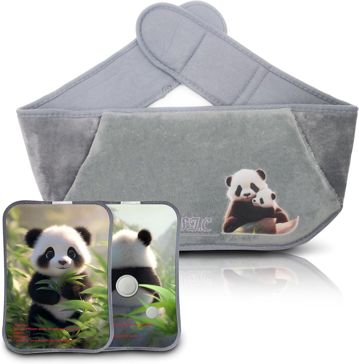 Electric Hot Water Bottle Electric Hand Warmer Plush Hot Water Bottle Portable Electric Hand Warmer Hot Water Flask - ShopVlot