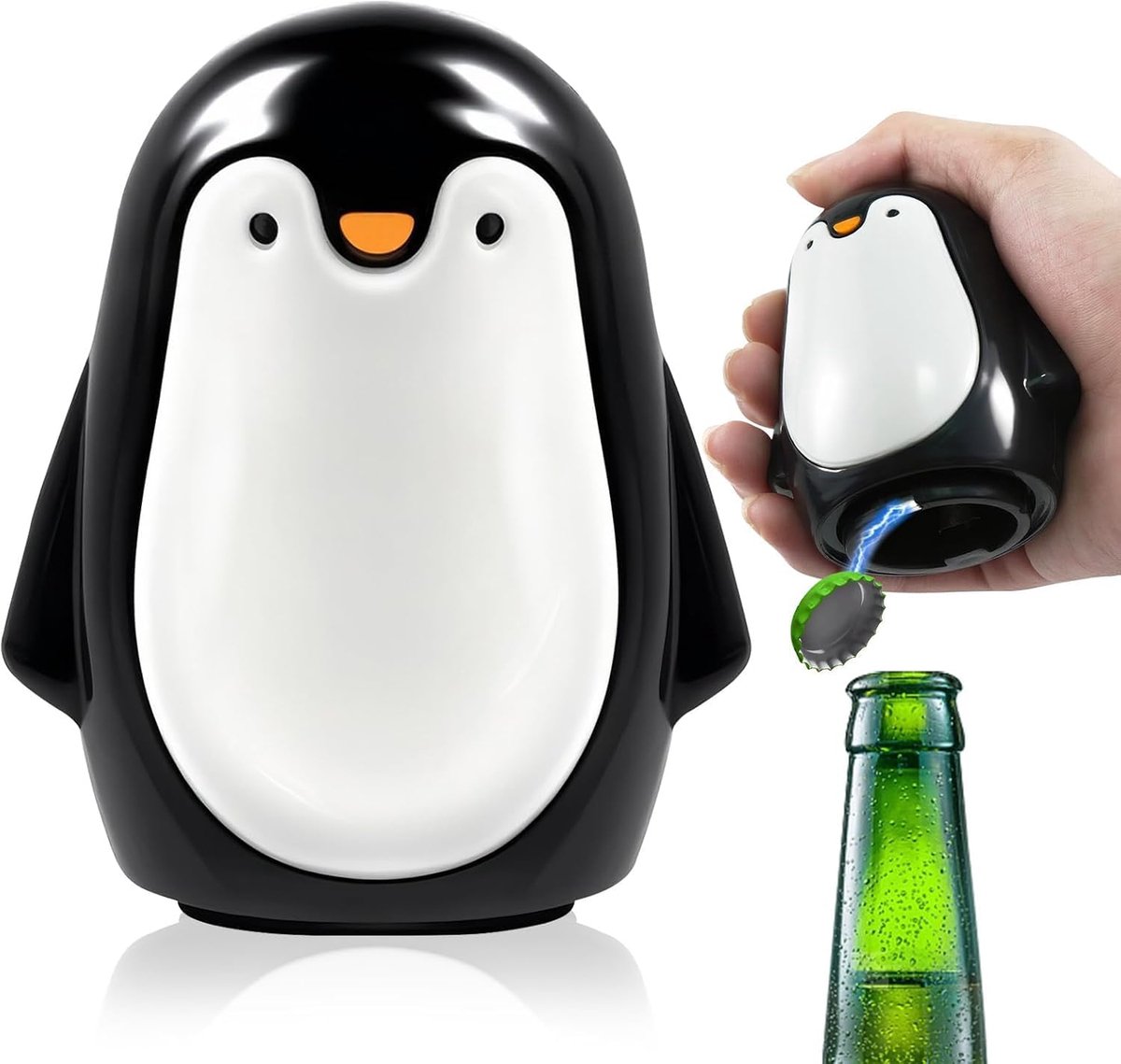 1 stuks pinguïn flesopener - print stijl bieropener kerstcadeaus voor mannen, wijnflesopener voor keuken, bar, party - ShopVlot