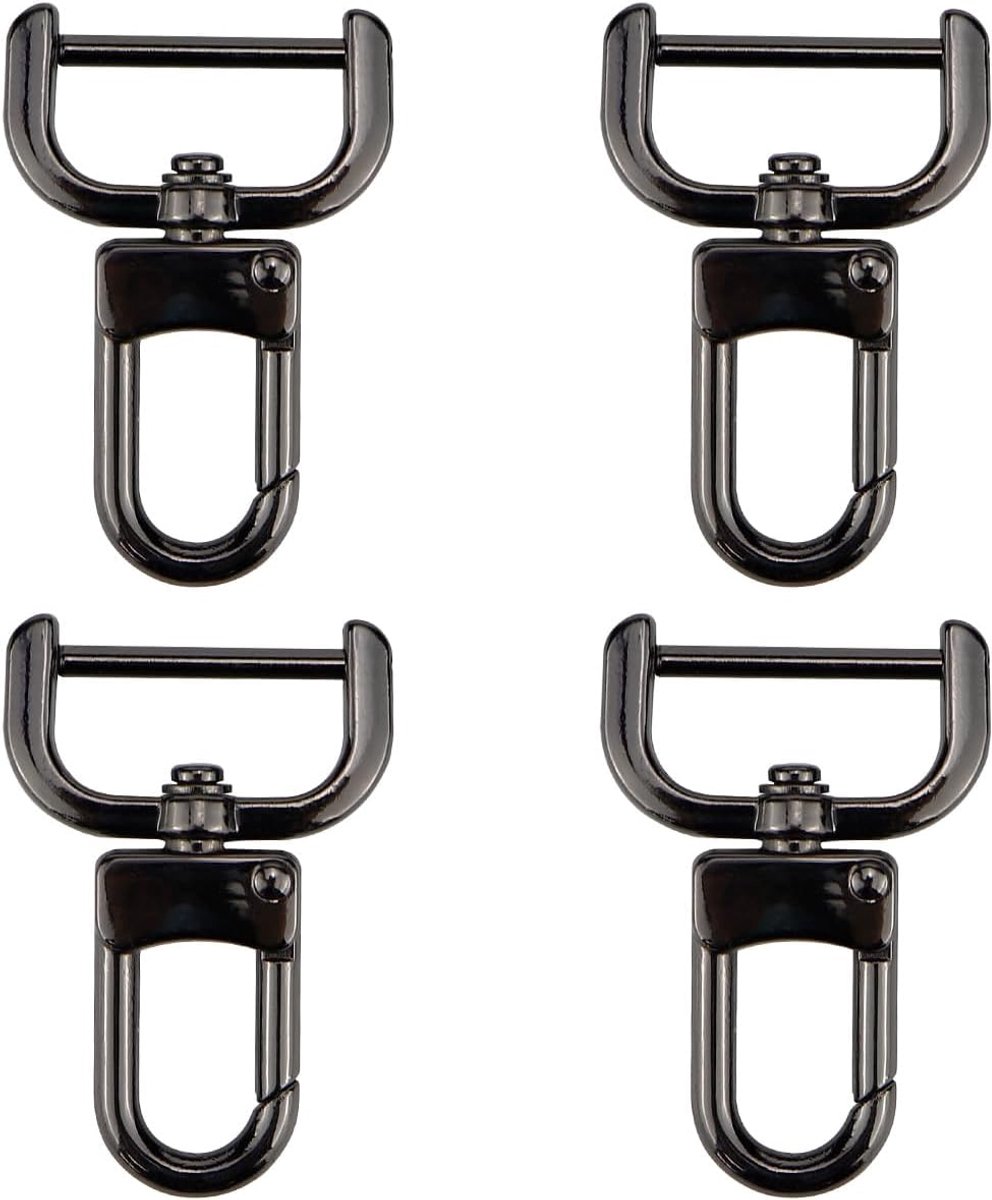 FERCAISH Karabijnhaak met draaischarnier, metalen karabijnhaken, gespen, zakkarabijnhaak, draaibare snap-ring - ShopVlot